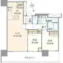 プラウドタワー小岩ファースト 間取図