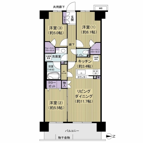 アドグランデ南流山 間取図