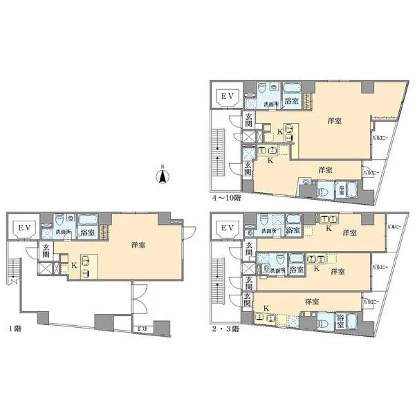 足立区千住宮元町 間取図
