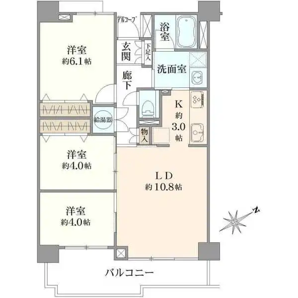 リノア北赤羽 間取図