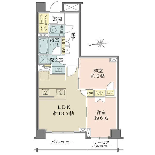 パークナード恵比寿 間取図