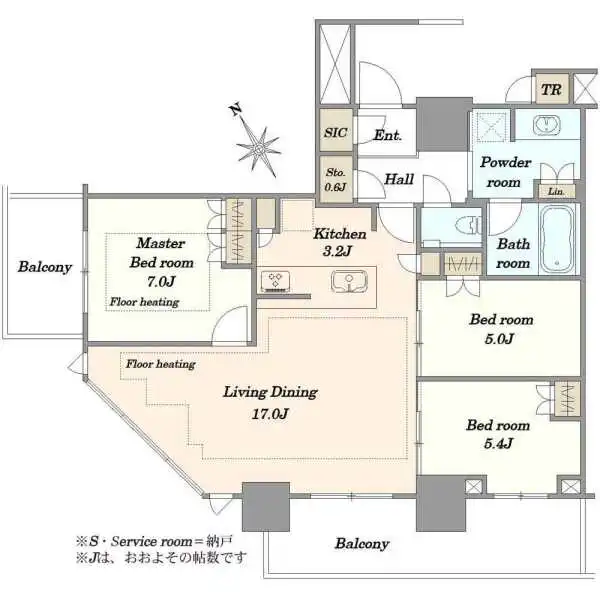 ザ・タワー十条 間取図