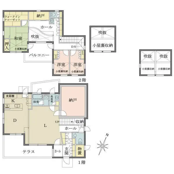 世田谷区上祖師谷４丁目 間取図