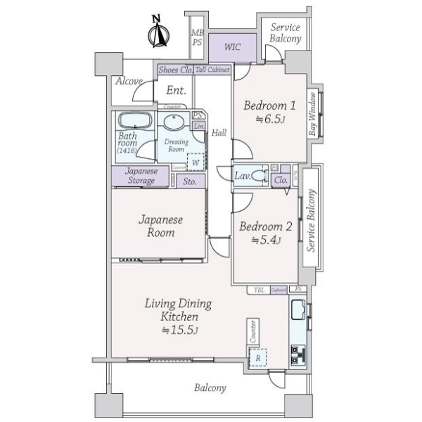 ライオンズグローベル京成立石 間取図