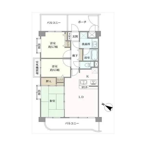 ライオンズマンション大宮堀の内　 間取図
