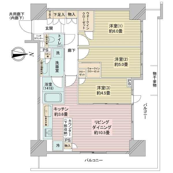 品川イーストシティタワー 間取図