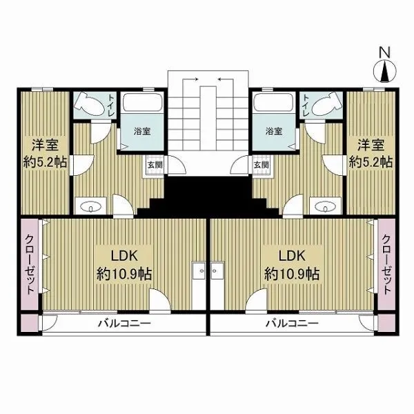 大阪市浪速区桜川４丁目寮 2階、3階の図面です