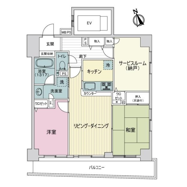 ライオンズマンション浅草寿町 間取図