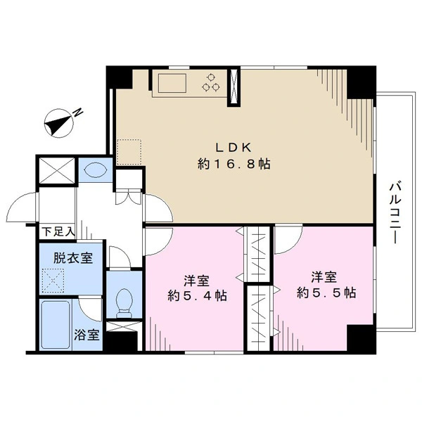 ダイアパレス千葉新田第一 間取図