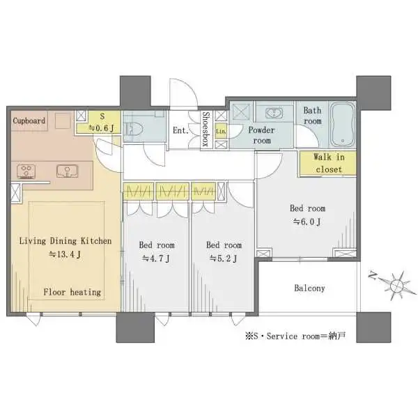 グランドミレーニア 間取図