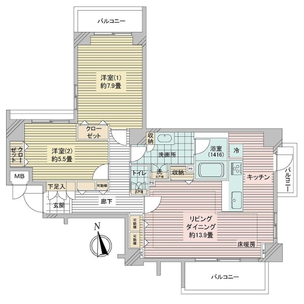ヴィラージュ南青山 間取図