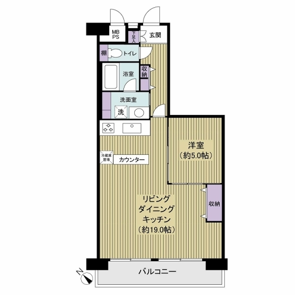 扇サンハイツ 間取図