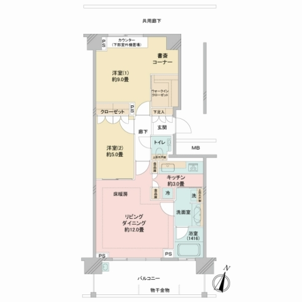 パークハウス　ザ　ガーデン　セントラルハウス 間取図