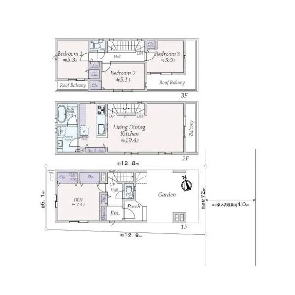 江東区北砂４丁目 間取図