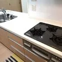 アクシア八王子ピュアマークス 対面式キッチンは効率よく配膳ができるので、家事負担の軽減に繋がります。