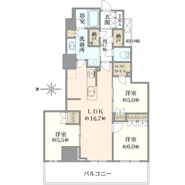 プラウドタワー木場公園 間取図