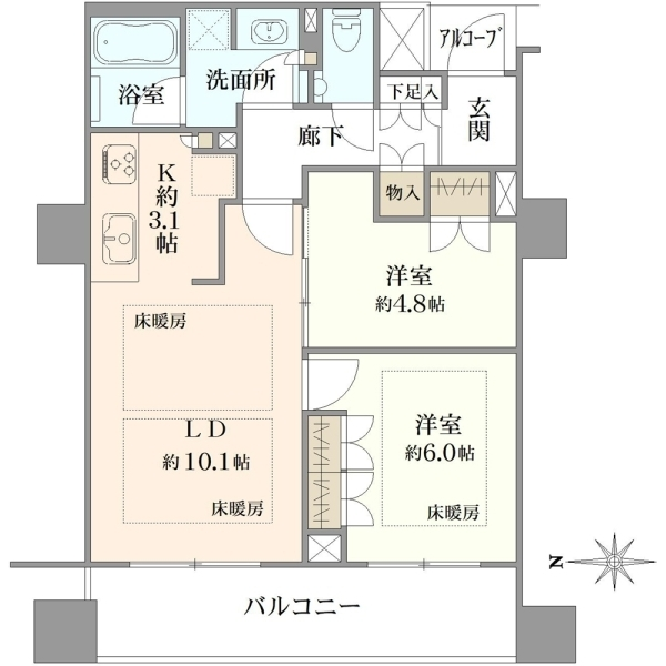 パークホームズ四条河原町 間取図