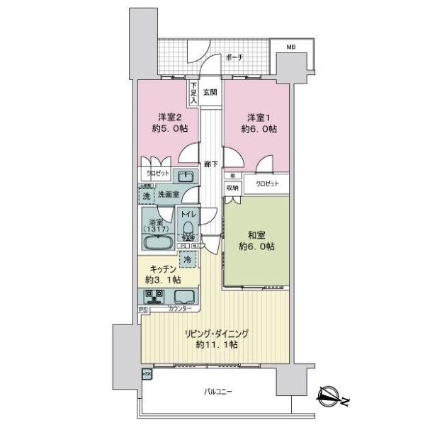 トーキョーガーデンスイート 間取図