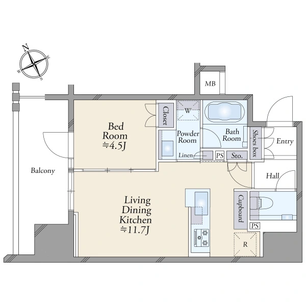 プラウド南阿佐ヶ谷 間取図