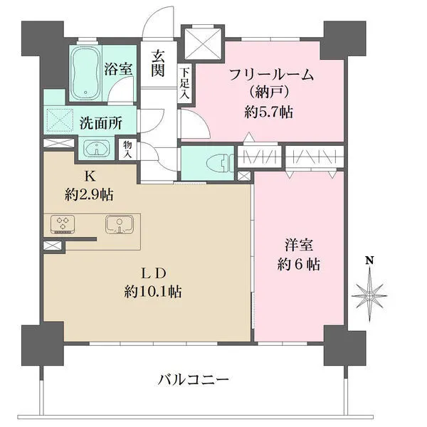 梅田レジデンスフィオナ 間取図