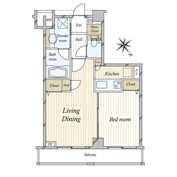 クオリア恵比寿サウス 間取図