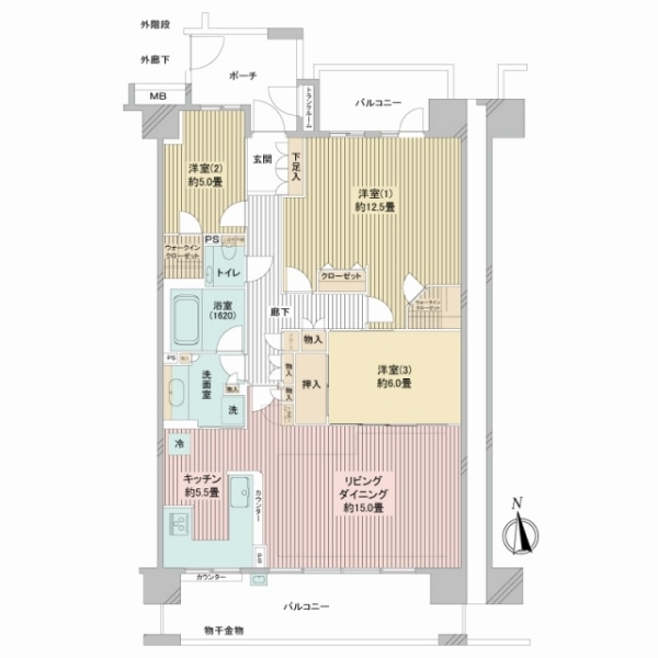 エフユニバース 間取図