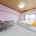 ヴィルヌーブ一之江 和室：フロアマットを上から敷いて、洋室風にしております。