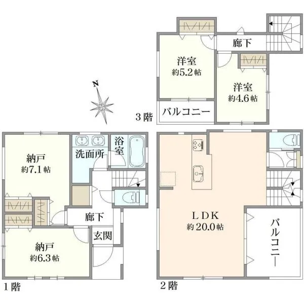 葛飾区金町３丁目 間取図