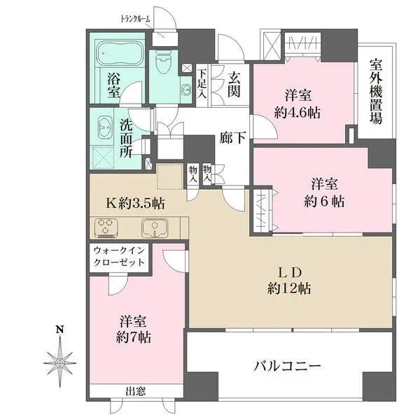 パークハウス深川高橋 間取図