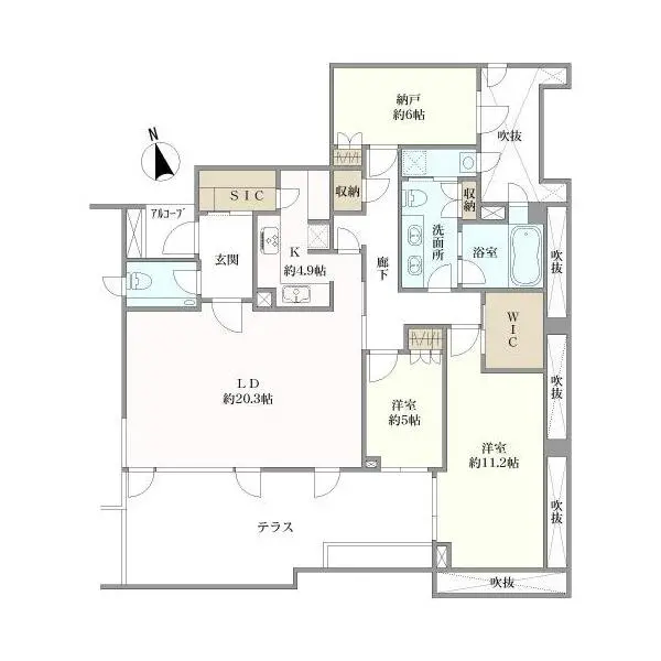 グランドメゾン代沢 間取図
