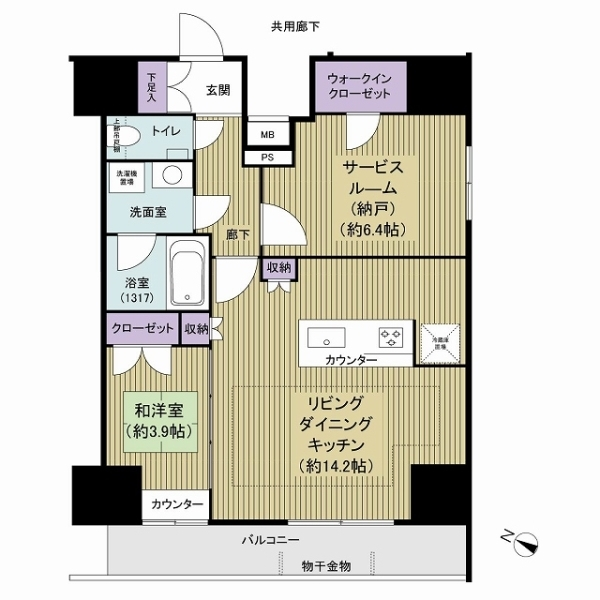 メインステージ十条ＩＩ 間取図