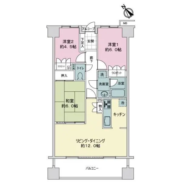 サーパス津田沼 間取図