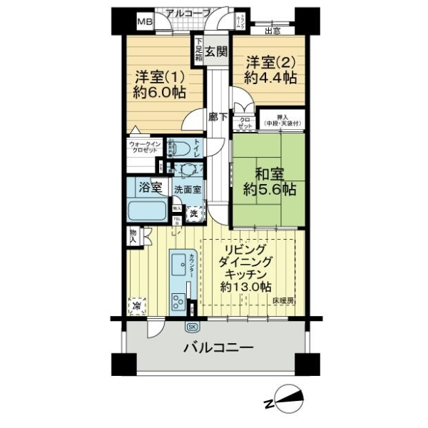 アルス千里山西 間取図
