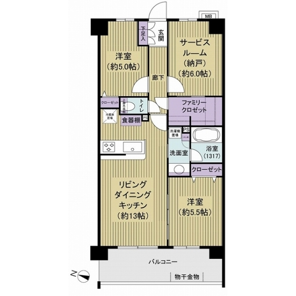 ブリシア一之江 間取図