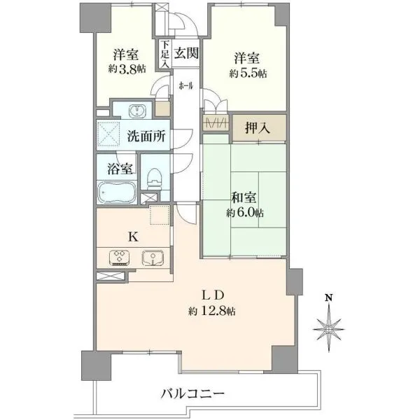 シャリエ立石 間取図