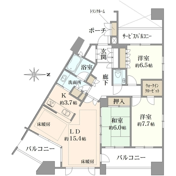 セルシオヒルズすずかけ台 間取図