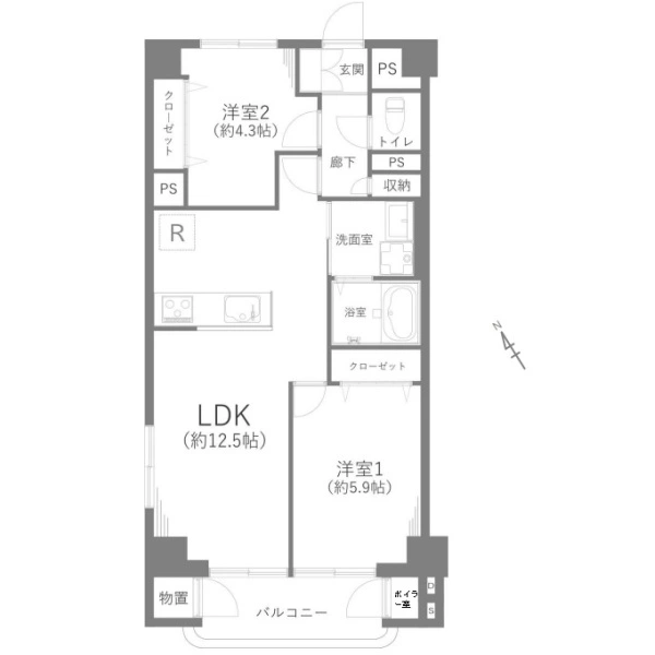 吉祥寺ハイツ 間取図