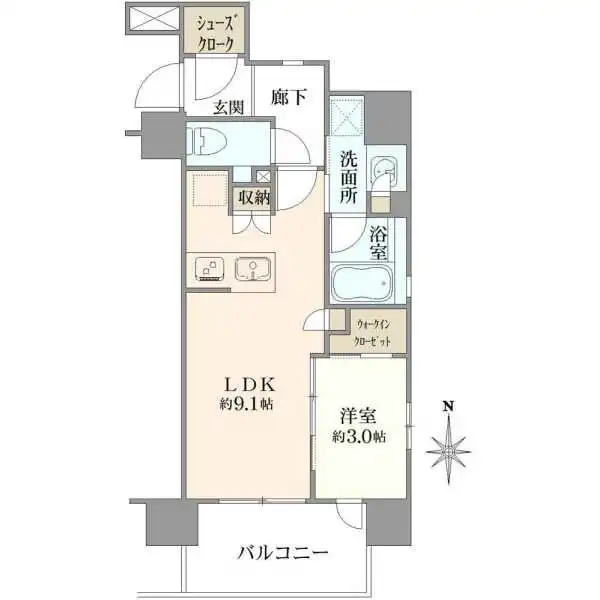 ルピアシェリール浦和岸町Ｖｉｏｌａ 間取図