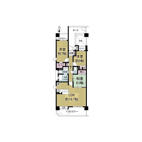 グリーンコーポ西宮 間取図