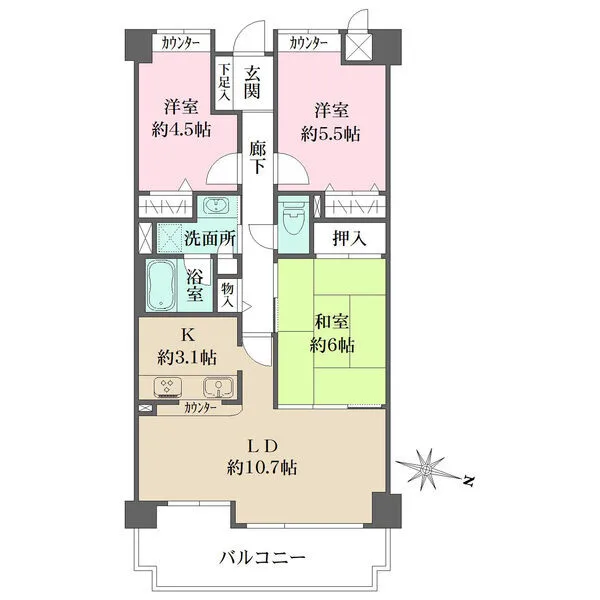 グランドメゾン豊中曽根 間取図