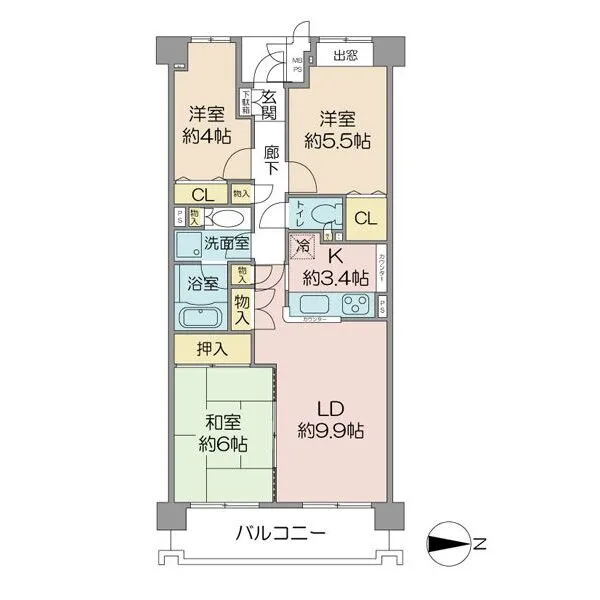 市川大野パークハウス 間取図