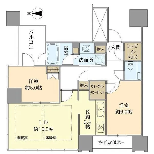 ザ・ファインタワー大手前 間取図