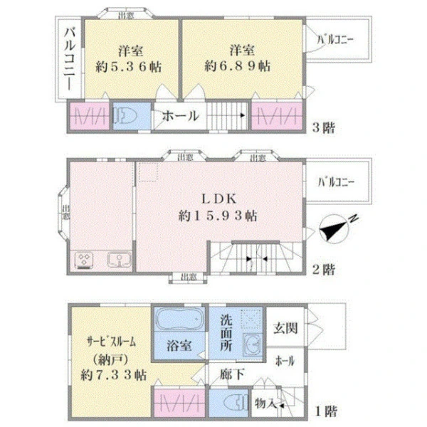 川崎市川崎区渡田１丁目 間取図