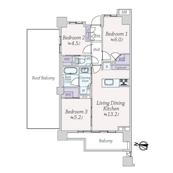 ルフォン杉並方南町 間取図