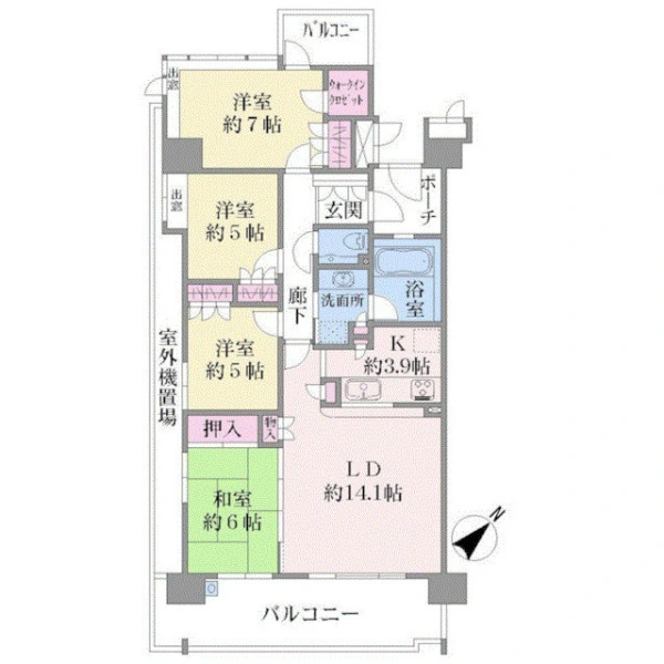 東京サーハウスアクアポート 間取図