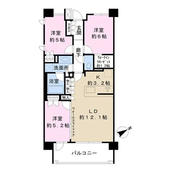 クレアホームズ千葉松波 間取図