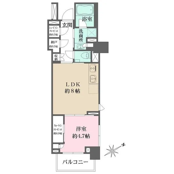 ザ・パークワンズ山吹神楽坂 間取図