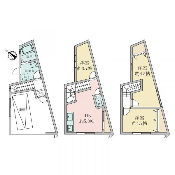 大阪市阿倍野区松崎町4丁目 間取図