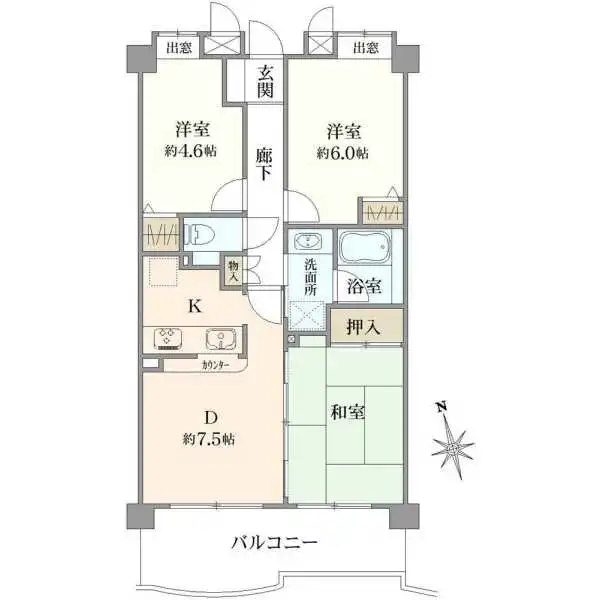 ライオンズシティ桜台 間取図