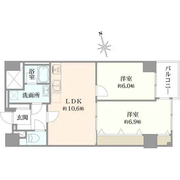 サンライズ浅草 間取図